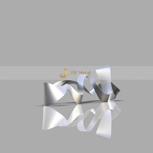 ANW057 Escultura Moderna de Acero Inoxidable Pulido a Espejo para Paisajismo y Diseño de Interiores - Product Image 4