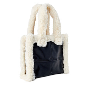 Bolsos de mano de piel peluda de invierno <span class=keywords><strong>Bolso</strong></span> de mano de Sherpa de peluche pequeño de lana suave de felpa para damas - Product Image 1
