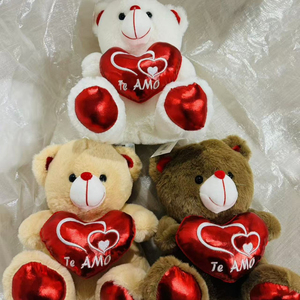 Oso de Peluche Rojo de San Valentín Personalizado de Fábrica, Juguete de Peluche Suave para el Día de la Madre, Navidad, OEM/ODM, Venta al por Mayor - Product Image 4