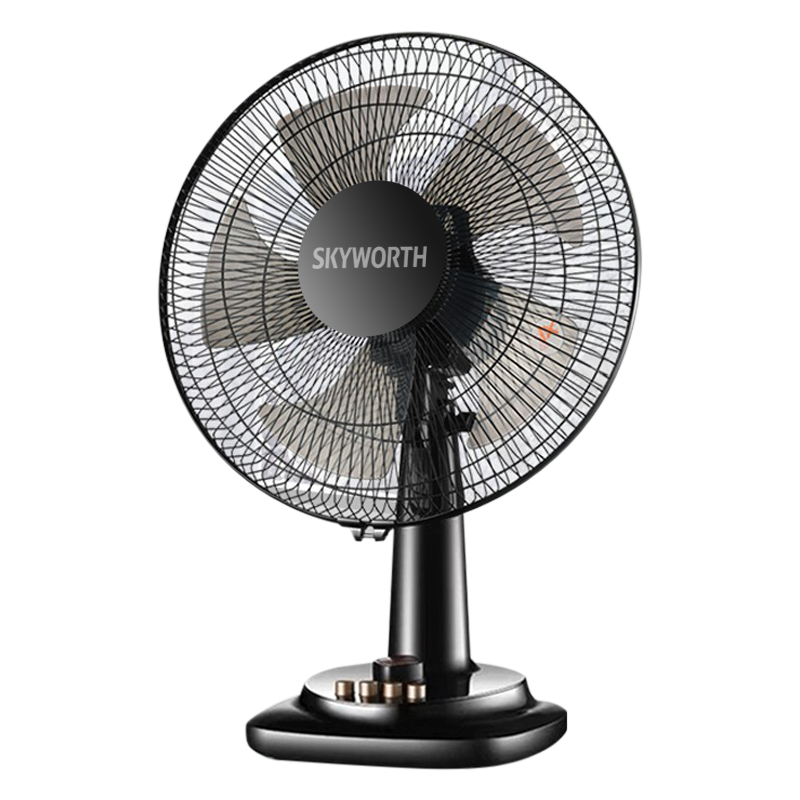 High Quality Black and White Cheap Combo Oscillating Mini Plastic Mechanical Hotel Use Electric Powerful Table Fan