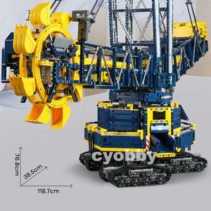 CY70616025 pour High-Tech APP RC Motorisé Godet Roue Pelle Modèle 40pcs ABS Plastique Blocs de Construction Bricolage Jouets Moderne - Product Image 3