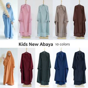 Abaya <span class=keywords><strong>pour</strong></span> enfants Loriya EID, vente flash, 4 tailles, manches élastiques en satin, abaya de prière, <span class=keywords><strong>jilbab</strong></span> <span class=keywords><strong>pour</strong></span> filles, robe musulmane avec hijab - Product Image 3