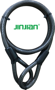 बाइक और मोटरसाइकिल के लिए यू लॉक के साथ उपयोग किए जाने वाले लोप्स के साथ 2025 जियान भारी शुल्क तार केबल - Product Image 2