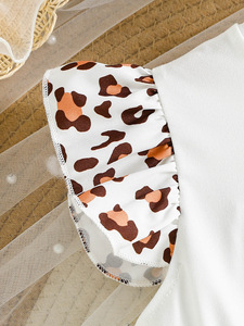 Abito estivo da principessa a maniche corte con stampa estiva per <span class=keywords><strong>bambina</strong></span> da 3 a 10 anni, lunghezza al ginocchio, linea ad A - Product Image 5