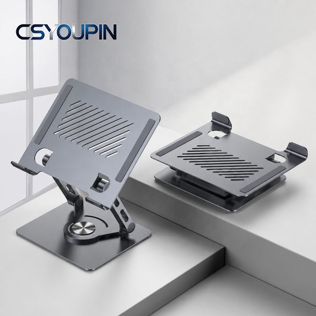 Foldable Tablet PC Stand with 360° Rotating Stand Adjustable iPad Tablet Holder for Large iPad Swivel Stand for Home & Office