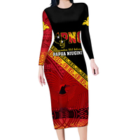 Vêtements personnalisés de Papouasie-Nouvelle-Guinée Robes pour dames Robes à manches longues grande taille pour femmes