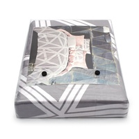 Ensemble de housses de couette personnalisées de haute qualité, emballage en sac PVC transparent avec boutons pression, sacs en plastique pour draps