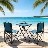Table de camping extérieure moderne pliable, légère, durable, avec plateau en fer, hauteur réglable et imperméable – Prix de gros