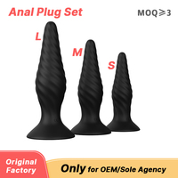 Ensemble de Plugs Anaux S-Hande avec Vibrateur Bullet – Vente en Gros de Plugs Anaux en Silicone Vibrants de Différentes Tailles – Jouets Sexuels