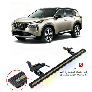 บันไดข้างไฟฟ้าพับเก็บอัตโนมัติ อลูมิเนียมอัลลอยด์ สำหรับ Nissan <span class=keywords><strong>X</strong></span>-<span class=keywords><strong>Trail</strong></span> <span class=keywords><strong>T33</strong></span> ปี 2022-2026  บันไดข้างรถยนต์ SUV อุปกรณ์เสริม - Product Image 5