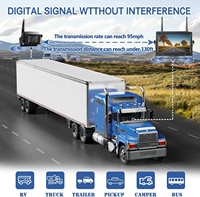 IPoster nouveau camion populaire sans fil 7 pouces DVR AI BSD 2 antenne moniteur 50m plage de travail avec kit de caméra de recul 1080P