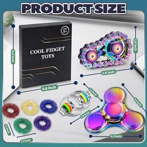 TOYSRUNNER Fidget Spinner Profesional de Metal Ecológico para Escritorio, Diseño Compacto Deslizable para Bolsillos/Bolsas, Alivio del Estrés - Product Image 2