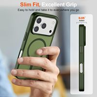 Coque de téléphone magnétique mate antichoc pour iPhone 17 Max Plus Air – Protection intégrale