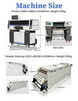Nouvelle imprimante textile DTF semi-automatique haute vitesse 600 mm avec tête d'impression Epson I3200 220 V pour vêtements de sport et mode, garantie 1 an