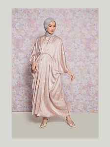 Robe islamique haut de gamme femme Maxi robe conservatrice <span class=keywords><strong>longue</strong></span> plage porter couvrir robe caftan <span class=keywords><strong>en</strong></span> Satin - Product Image 6