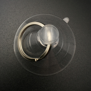 Tasses à ventouse 60mm sous vide en PVC en plastique transparent moyen avec porte-clés - Product Image 2