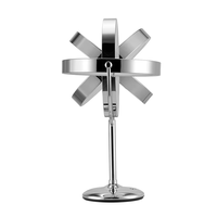 Miroir de maquillage à LED, miroir de table en métal avec capteur tactile, miroir compact portable pour les voyages