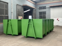 Conteneur de collecte de déchets de construction à crochet de levage, benne de camion à benne basculante jetable, conteneur à ordures personnalisé à crochet