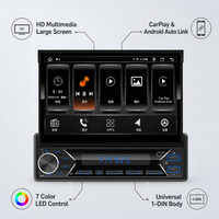 VOLOX 1 DIN Pemutar Multimedia Mobil Layar Besar Apple-CarPlay Android-Auto Bluetooth Stereo Radio FM Harga Langsung Pabrik