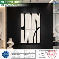 Peinture murale abstraite artistique de luxe, peinte à la main, noir et blanc, géométrique, texturée, encadrée, pour la décoration murale de la maison et de l'hôtel