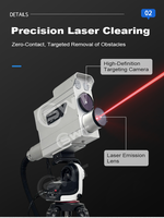 Nouvelle machine de découpe laser à fibre industrielle à refroidissement par air pour l'élimination d'obstacles métalliques, certifiée CE FDA, 350-2000W