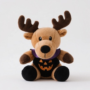 Peluche <span class=keywords><strong>de</strong></span> Alce Personalizado <span class=keywords><strong>de</strong></span> Halloween, Muñeco <span class=keywords><strong>de</strong></span> Peluche Súper Suave <span class=keywords><strong>de</strong></span> Algodón PP y Poliéster, Juguete <span class=keywords><strong>de</strong></span> <span class=keywords><strong>Terror</strong></span> para Decoración <span class=keywords><strong>de</strong></span> Fiestas, Caja <span class=keywords><strong>de</strong></span> Regalo - Product Image 1