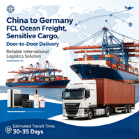 Envío Económico LCL+Camiones de China a Alemania, Entrega Rentable y Confiable con Seguro, 15-35 Días de Tránsito, Carga DG, Amazon FBA