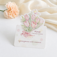 Cartes de vœux de mariage faites à la main avec motif floral, impression personnalisée, boîte décorative pour occasions de mariage