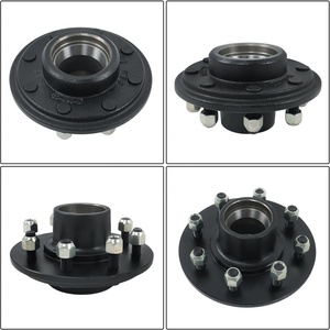 Pièce d'essieu de remorque économique d'usine, avec entreaxe de 6,5 pouces, moyeu de remorque de 9/16 pouces + broche ronde - Product Image 4