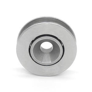 Ruedas de Hierro sin Rodamientos en Forma de U de Acero Inoxidable S608, Poleas de Guía de Ranura Profunda No Estándar para Guía, Directo de Fábrica - Product Image 1