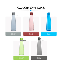 Bouteille d'eau en plastique légère, portable, réutilisable, anti-fuite, pour le sport, avec logo personnalisé