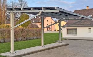 Designs modernes de carport, installation rapide, système de carport solaire en aluminium léger, <span class=keywords><strong>garage</strong></span> préfabriqué pour le stationnement des voitures - Product Image 2