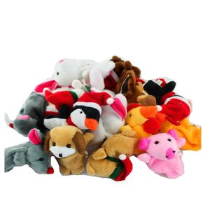 Venta entera de marionetas de dedo de animales de terciopelo personalizadas 12 marionetas de peluche de animales del zodiaco juguetes de marionetas de dedo de fábrica - Product Image 1