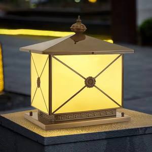 Zeal Lighting LED lámpara solar Pilar exterior impermeable arriba y abajo gran pilar solar lámpara de puerta - Product Image 4