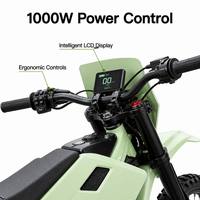Moto tout-terrain électrique transfrontalière européenne et américaine 48V 1000W, vitesse 80 km/h, grande autonomie, batterie lithium, Dirt Bike tout-terrain