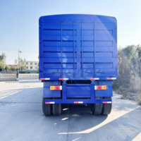 Transport de conteneurs en vrac, semi-remorque à 4 essieux avec parois latérales hautes