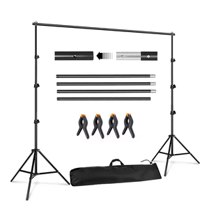Cadre de fond réglable en forme de T, support de barre transversale stable pour la prise de vue vidéo intérieure et extérieure - Product Image 6