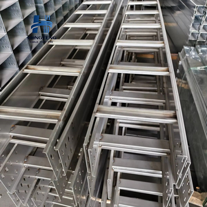 Hot-Dip Galvanized Ladder <b>Cable</b> Tray, High Load-Bearing, NEMA Certified, Ideal for Electrical & Mechanical Engineering Projects - Product Image 1