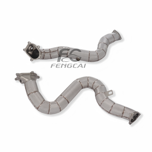 Vente en gros d'usine de tuyaux d'échappement pour <span class=keywords><strong>Audi</strong></span> <span class=keywords><strong>RS6</strong></span> C7 RS7 S6 C7 S7 4.0T V8 SS304, isolation, performance de course et amélioration de la puissance - Product Image 5