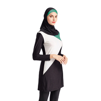 Maillot de bain de sport à manches longues pour femme islamique, 2 pièces, maillot de bain musulman, meilleure vente