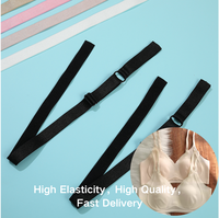 Sangle élastique en satin multicolore 8117-15, bande élastique pour soutien-gorge et accessoires textiles de maison, vente en gros