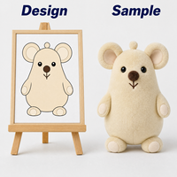 Jouet en peluche souris rembourrée, fabricant OEM de peluches personnalisées, poupée en peluche douce pour cadeau de bébé, jouet certifié CE CPC, vente en gros