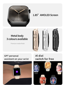 <span class=keywords><strong>Montre</strong></span> connectée sportive AMOLED 42 mm (1,85 pouces) IP68 étanche avec boîtier magnétique en acier inoxydable, série 11 Mini pour la santé quotidienne - Product Image 5