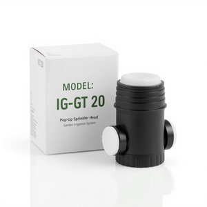 Arroseur escamotable IG-GT 20 noir avec une hauteur d'éjection de dix centimètres et une entrée femelle de demi-pouce pour l'irrigation des jardins - Product Image 1