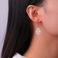 Boucles d'oreilles en filigrane en acier inoxydable pour femmes Vintage couleur or boucles d'oreilles bohème bijoux cadeaux de noël en gros