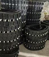 Chenilles en caoutchouc pour mini-excavatrice 150*60*37, chenilles en caoutchouc pour robot, chenilles en caoutchouc pour châssis de robot