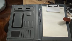 Agenda Bancaria A4 de Hojas Sueltas, Cuaderno de Cuero Personalizado de Lujo Multifuncional con Carga USB Inteligente para Regalo Empresarial de Oficina - Product Image 3