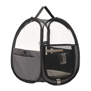 Grosir Kustom Ringan Kandang Perjalanan Burung Tas Pembawa Hewan Peliharaan Tas Kandang Burung Bernapas dengan Bertengger - Product Image 3