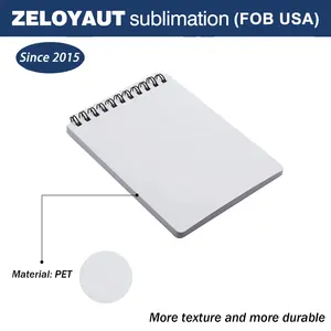 ZELOYAUT Sublimation PET A6 Notebook Wholesale Customized Logo Cheap Price High Quality 60 Pages 100g PET+Pater Gift