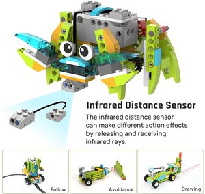 Makerzoid 100 in 1 Robot ana buhar programlanabilir oyuncaklar kiti robotik kodlama oyuncaklar çocuklar için kod ve oluşturmak - Product Image 2